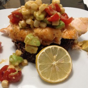 Daddy's plate (no flower shaped quinoa)